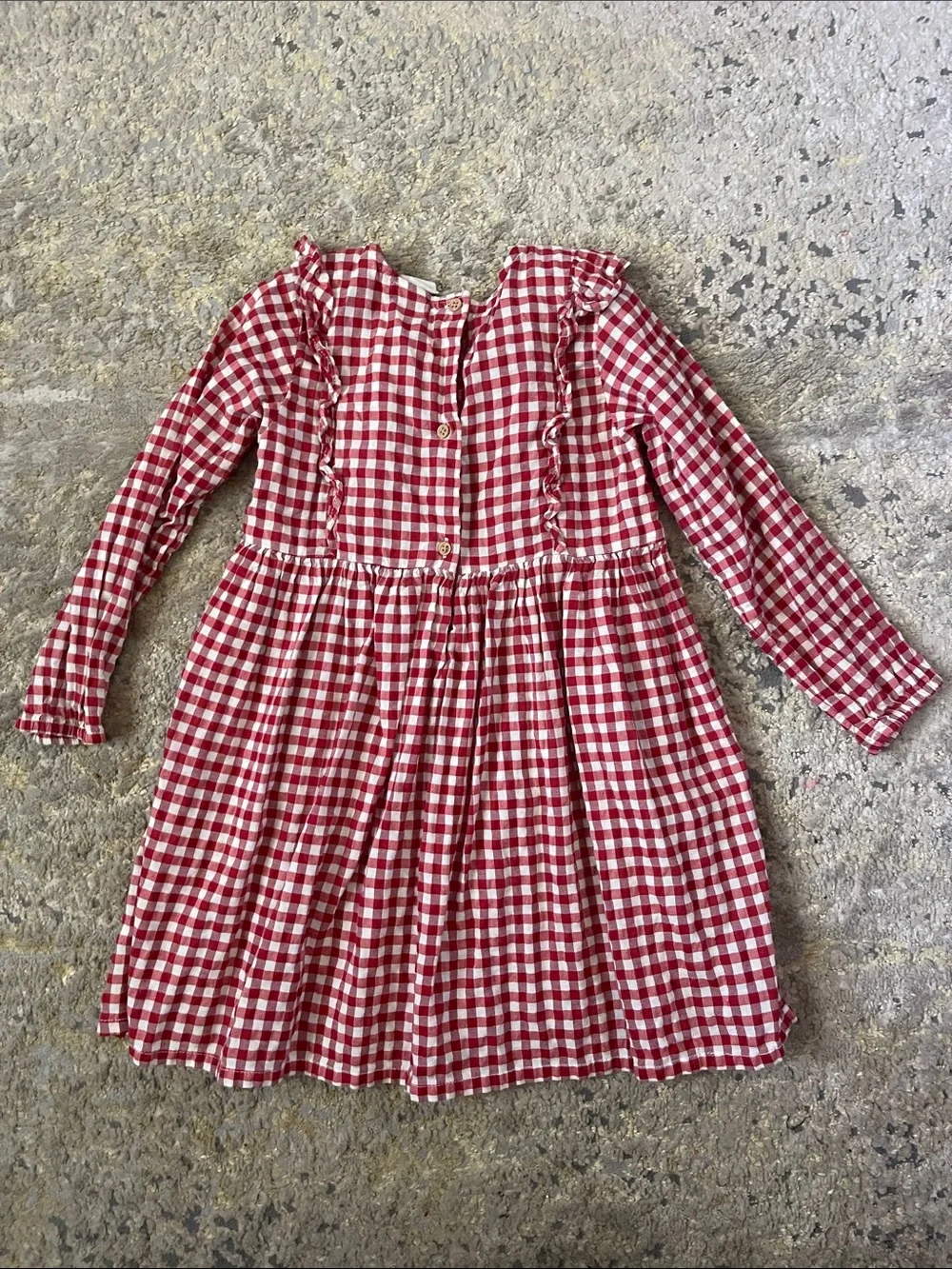 4T red gingham dress